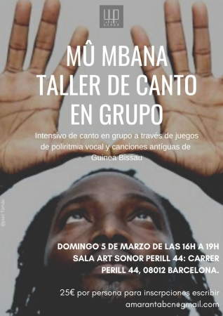 MÛ MBANA Taller de canto en grupo