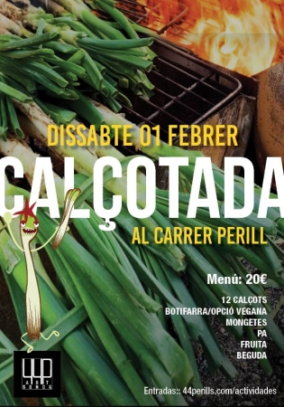 Calçotada al carrer Perill 1 Febrer